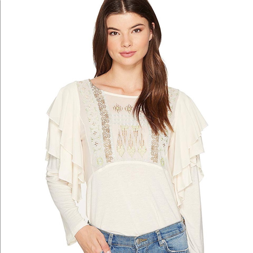 Free People long sleeve blouse.